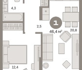 Продать Квартиры в новостройке Сапроново д., Калиновая ул.   8