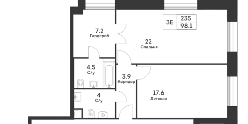 2-комн квартира Москва г., Обручева ул.,  к. 6