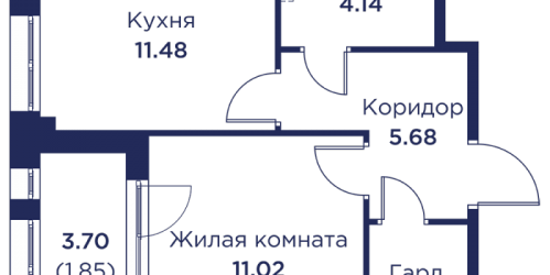 1-комн квартира Кронштадт г., Цитадельское ш.,  к. 3