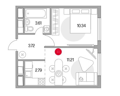 Продажа 1-комн квартиры на вторичном рынке Николо-Урюпино, ул Сергея Жадобкина,  д. 7,  к. 1