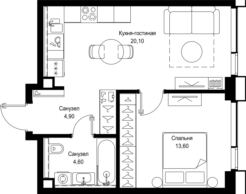 Продажа 1-комн квартиры в новостройке Москва г., Вишнёвая ул.,  к. 3