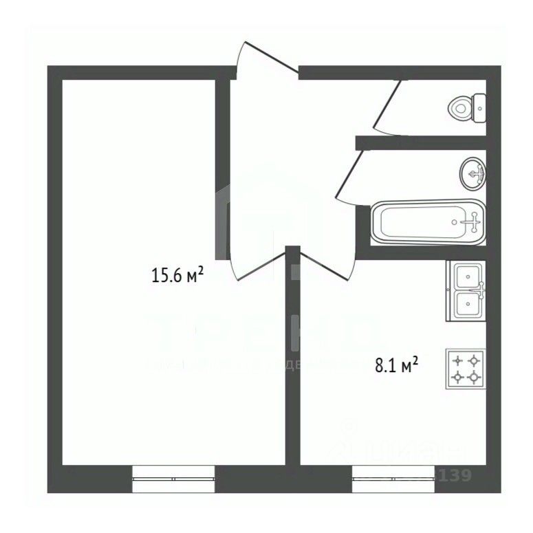 Продажа 1-комн квартиры на вторичном рынке проспект Большевиков, 17