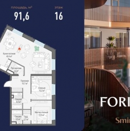 Продажа 3-комн квартиры на вторичном рынке Симоновская наб,  д. 2 к2