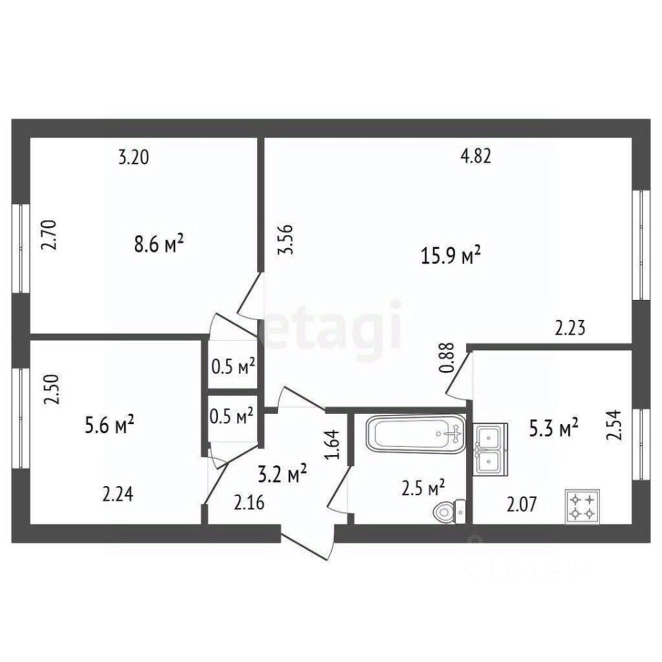 Продажа 3-комн квартиры на вторичном рынке проспект Ветеранов, 41