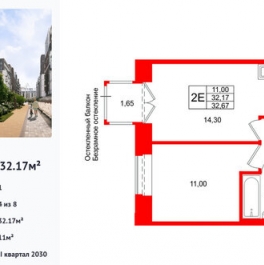 Продажа 1-комн квартиры в новостройке линия Кожевенная,  д. 1-3