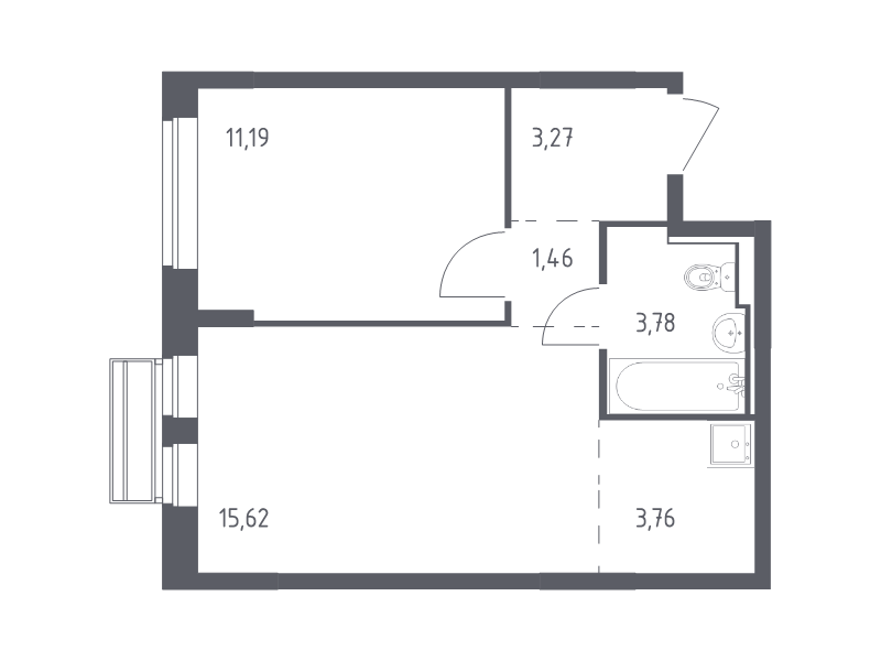 Продажа 1-комн квартиры в новостройке Лайково с., Лесная ул.,  к. 55