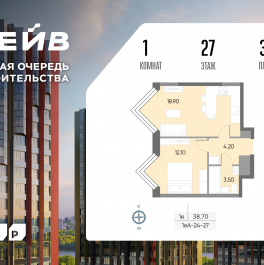 Продажа 1-комн квартиры в новостройке Борисовские Пруды улица, д.1 Продажа 1-комн квартиры в новостройке Борисовские Пруды улица, д.1