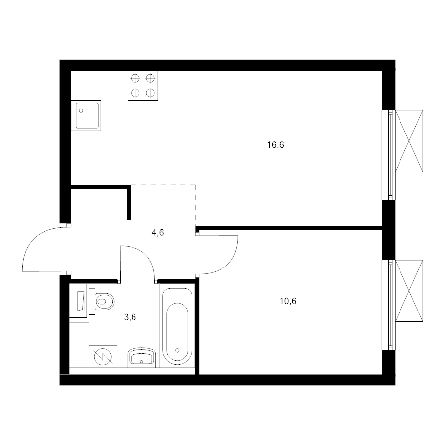 Продажа 1-комн квартиры в новостройке Котельники г, Кузьминская ул,  к. 10