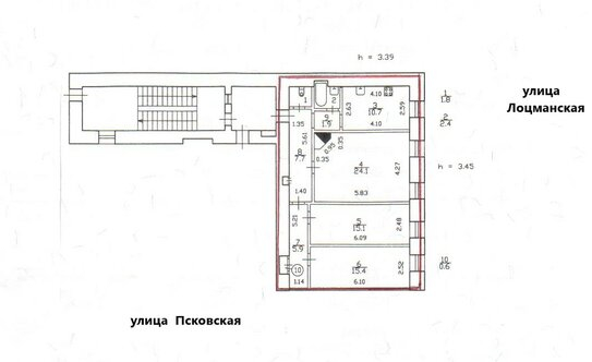 Продажа 3-комн квартиры на вторичном рынке Псковская улица,  д. 34