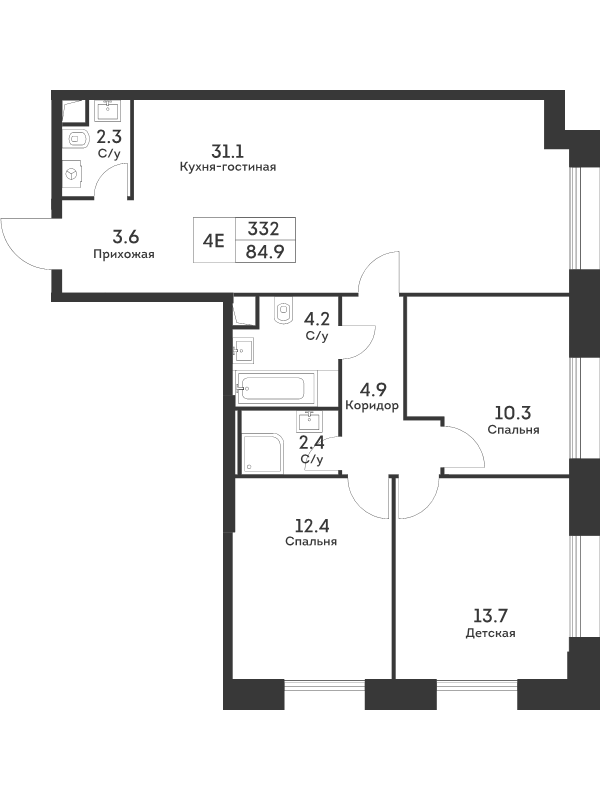 Продажа 3-комн квартиры в новостройке Москва г., Обручева ул.,  к. 6