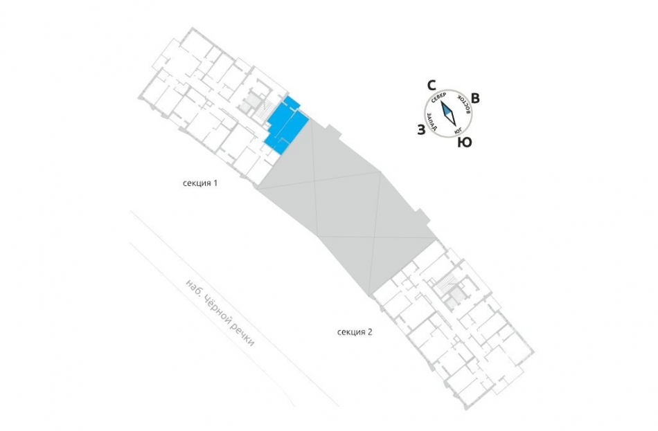 Продажа 1-комн квартиры на вторичном рынке Черной Речки наб.,  д. 9