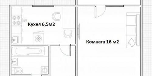 1-комн квартира улица Головачёва,  д. 17