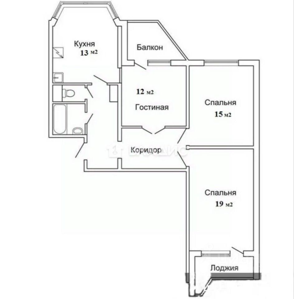 Продажа 3-комн квартиры на вторичном рынке бульвар Матроса Железняка, 33К1