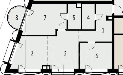 Продажа 3-комн квартиры на вторичном рынке улица Даниловский Вал, 1А