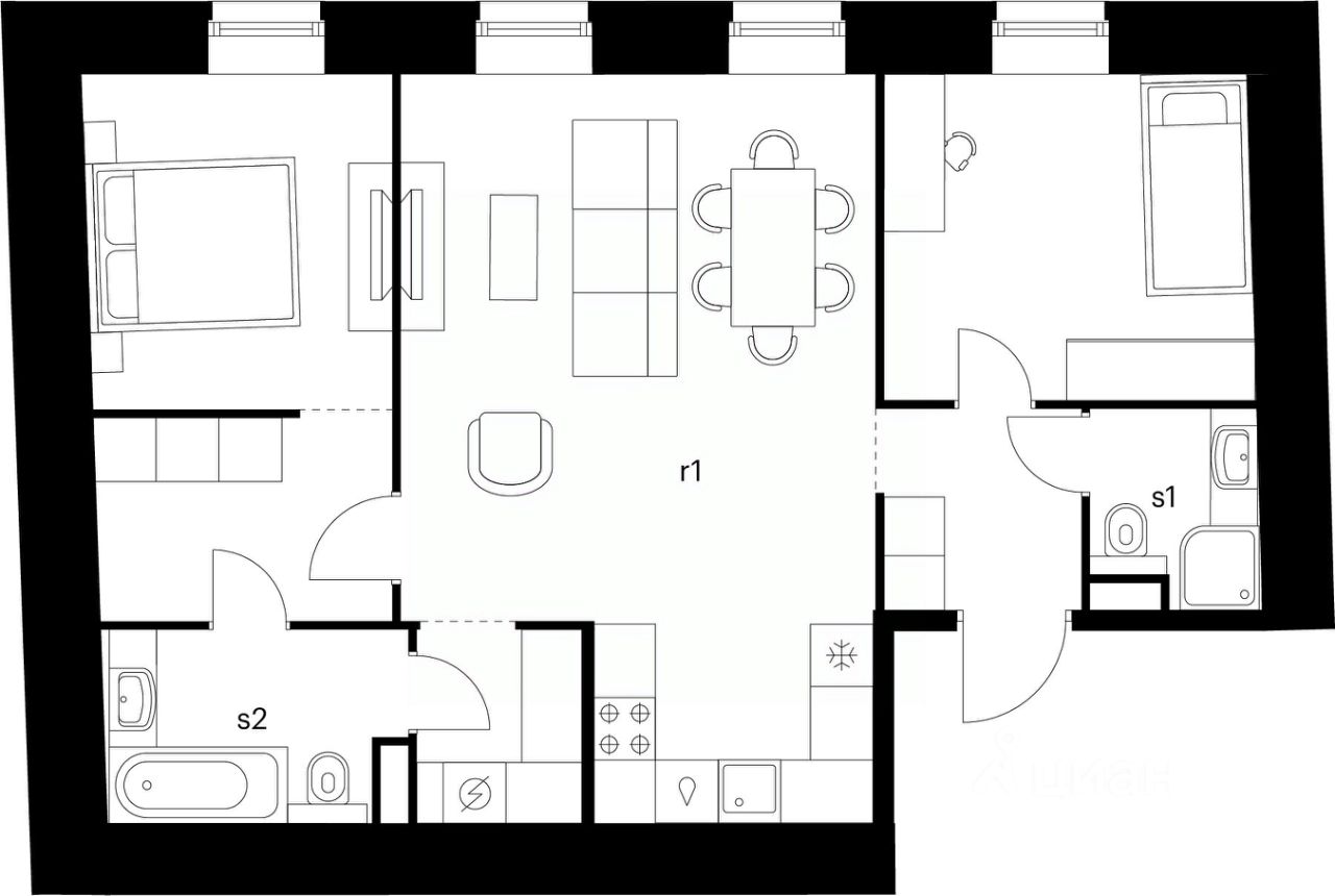 Продажа 1-комн квартиры на вторичном рынке Кантемировская улица, 11Р