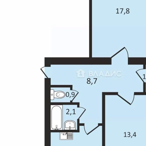 2-комн квартира улица Руднева, 21К1