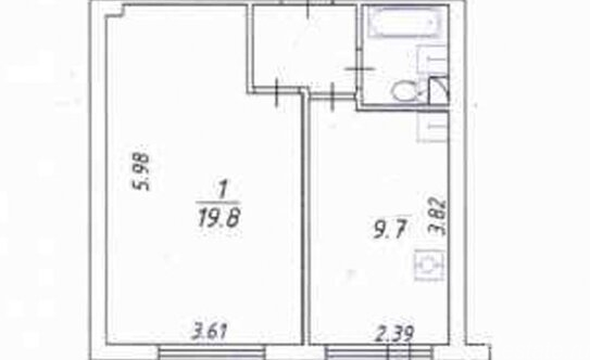 Аренда 1-комн квартиры на вторичном рынке ул Генерала Ермолова,  д. 14