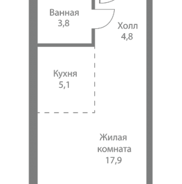 Продажа студии Москва г., Сколковское ш.,  к. 4
