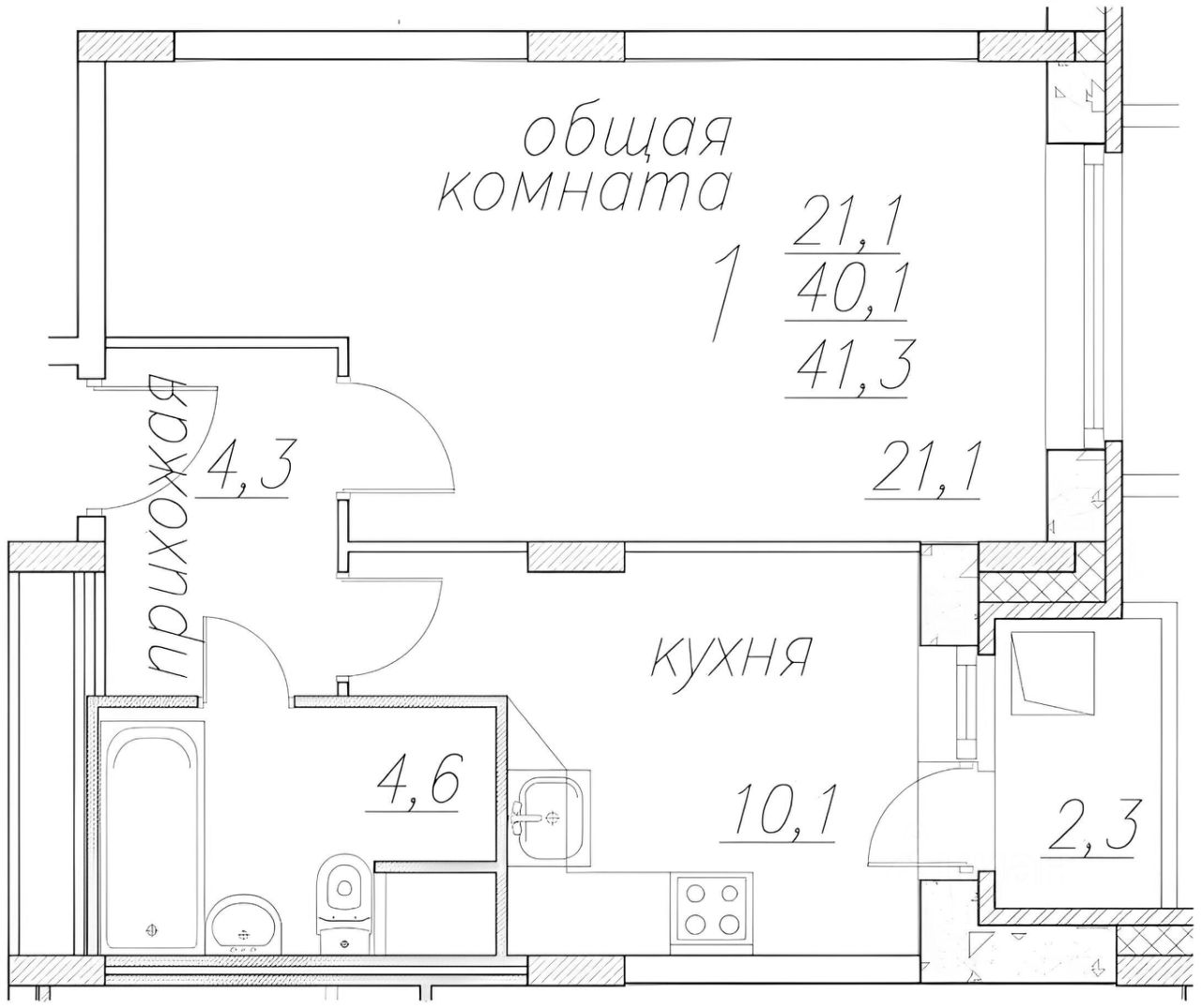 Продажа 1-комн квартиры на вторичном рынке Ногинск, улица Дмитрия Михайлова, 10