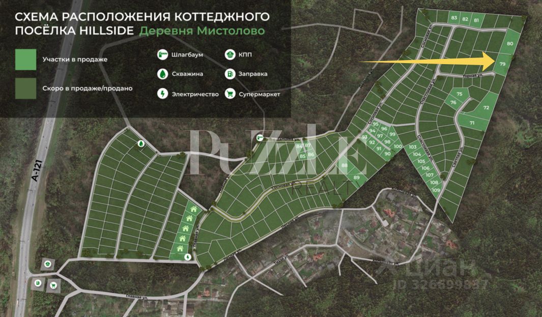 Продажа земли ХиллСайд кп, д. Мистолово