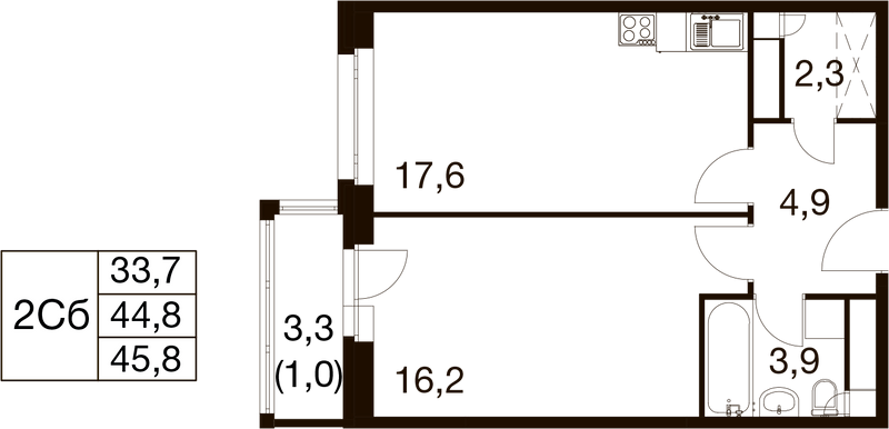 Продажа 1-комн квартиры в новостройке Балашиха г., Проектная ул.,  к. 1