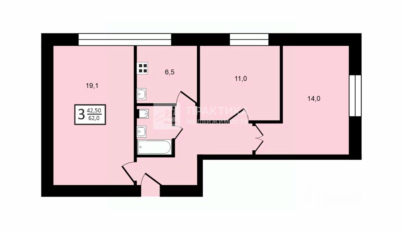 Продажа 3-комн квартиры на вторичном рынке Ясный проезд, 9