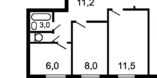 3-комн квартира Совхозная улица, 18К1