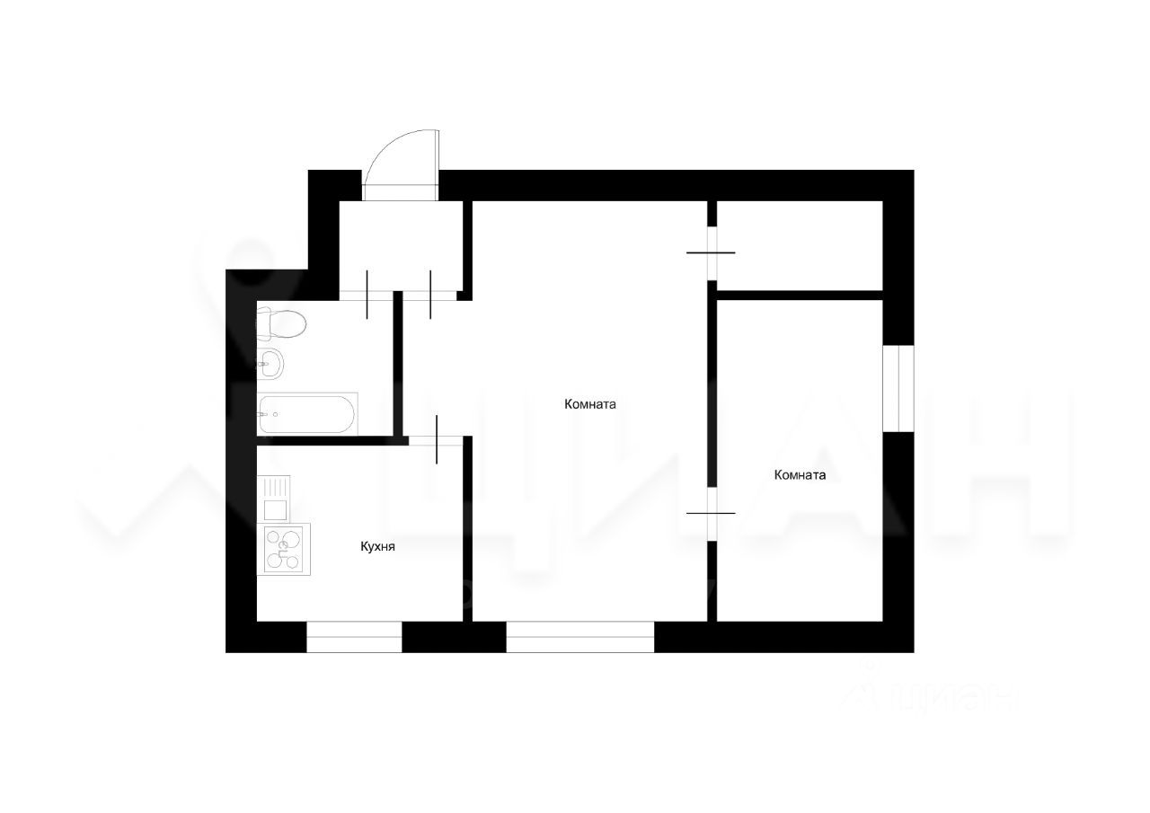 Продажа 2-комн квартиры на вторичном рынке Тучково пгт, улица Силикатная, 20