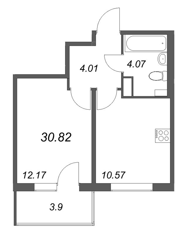 Продажа 1-комн квартиры в новостройке Стрельна п., Будённого пр-кт,  к. 5.5