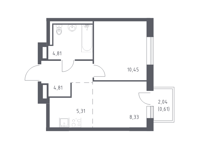 Продажа 1-комн квартиры в новостройке Лаголово д., Гатчинское ш.,  к. 1