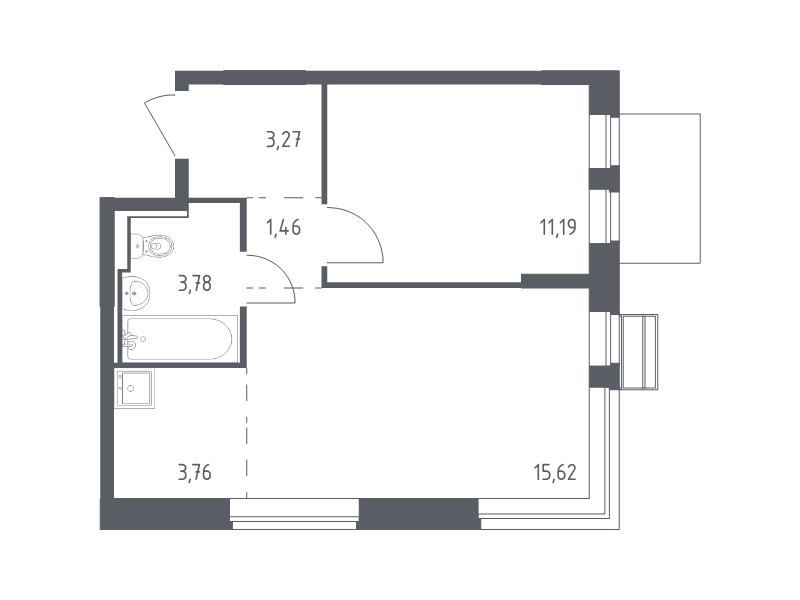 Продажа 1-комн квартиры в новостройке Лайково с., Лесная ул.,  к. 55