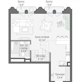 Продажа 1-комн квартиры в новостройке Москва г., Фрунзенская наб., к. D Продажа 1-комн квартиры в новостройке Москва г., Фрунзенская наб., к. D