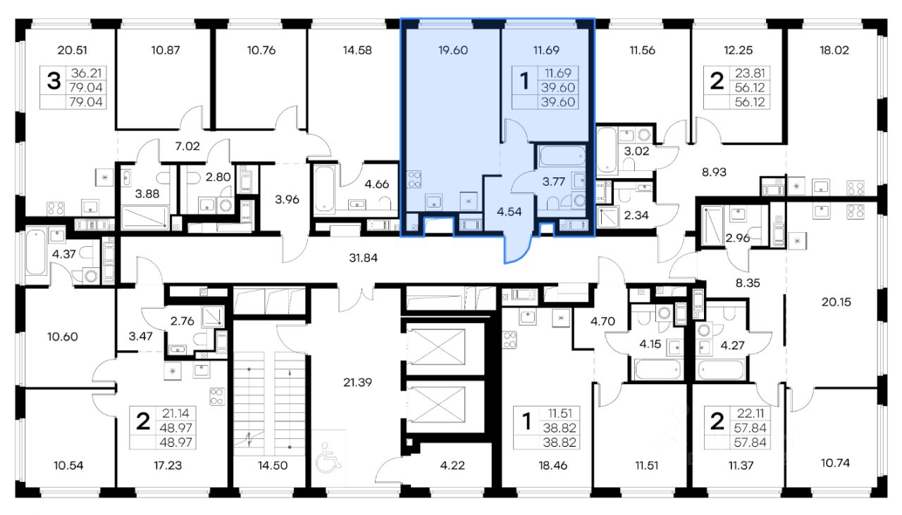 Продажа 1-комн квартиры на вторичном рынке проспект Крузенштерна, 13