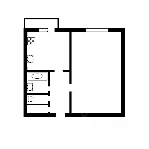 1-комн квартира улица Доблести, 24К1