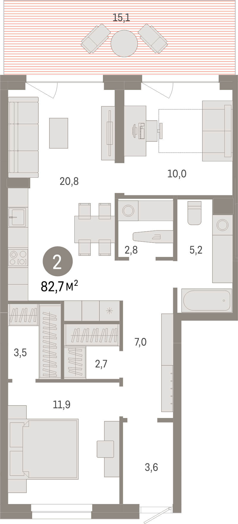 Продажа 2-комн квартиры в новостройке Сапроново д., Калиновая ул.,  к. 5