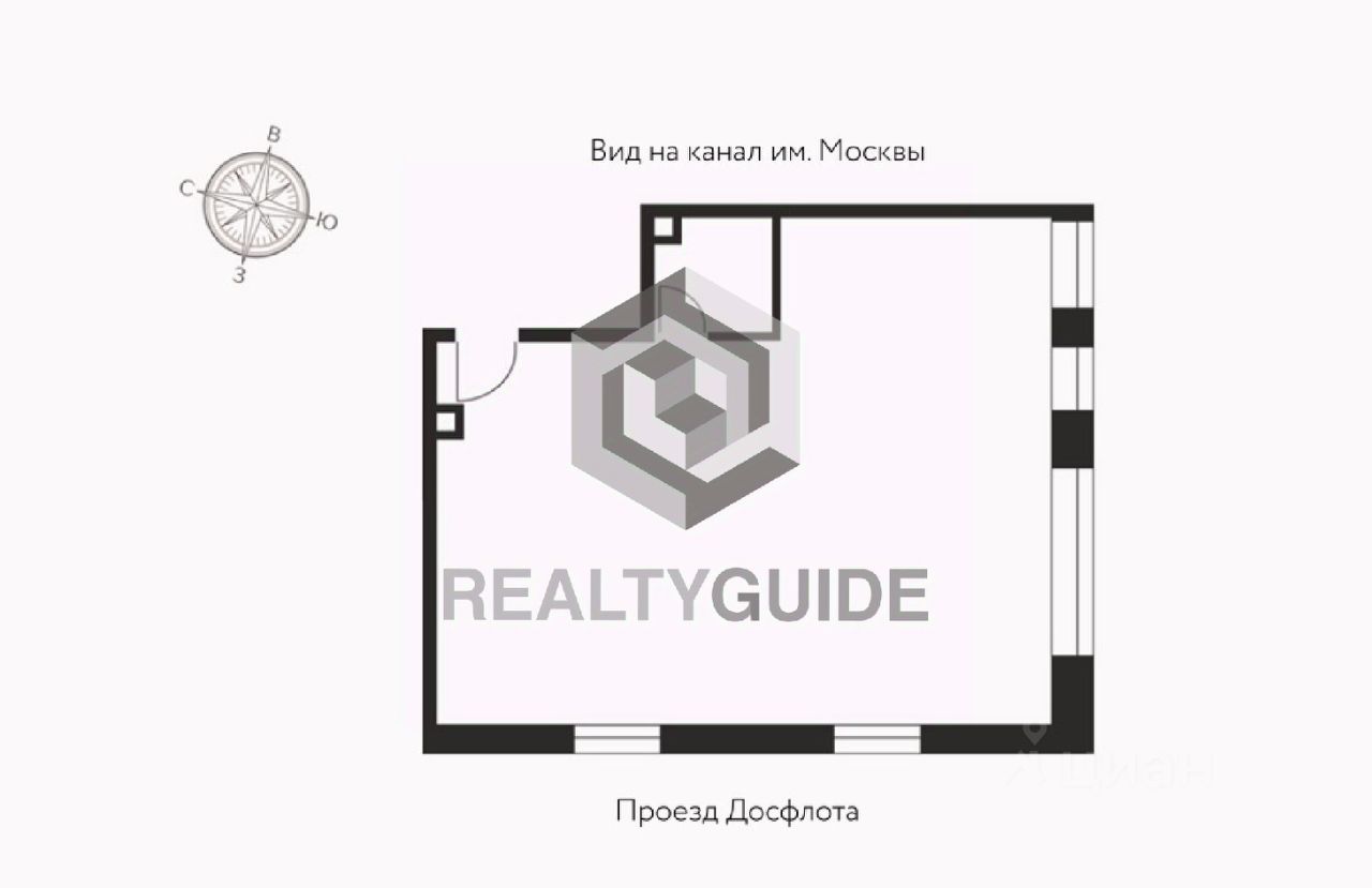 Продажа 1-комн квартиры на вторичном рынке проезд Досфлота, 12