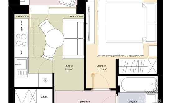 Продажа 1-комн квартиры на вторичном рынке Шелепихинская наб,  д. 40,  к. 3