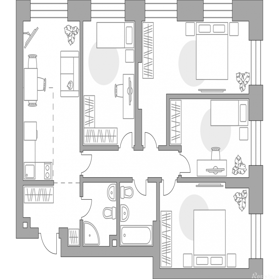 Продажа 4-комн квартиры в новостройке , Дубининская улица, 17