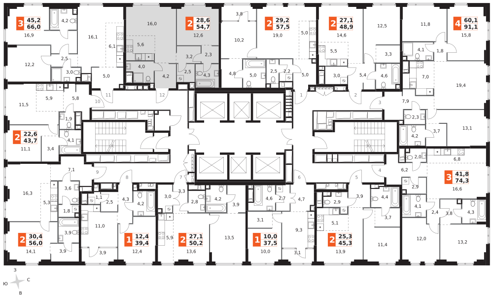 Продажа 2-комн квартиры в новостройке улица Шеногина, 2
