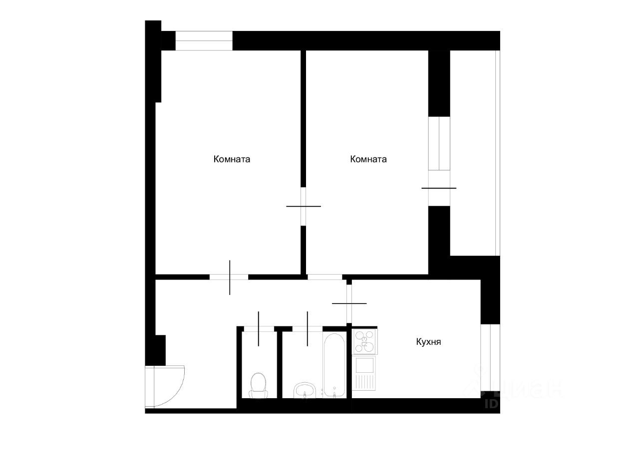 Продажа 2-комн квартиры на вторичном рынке улица Вавилова, 52К3