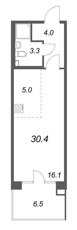 Продажа студии Новогорелово п., Десантника Вадима Чугунова б-р,  к. 1
