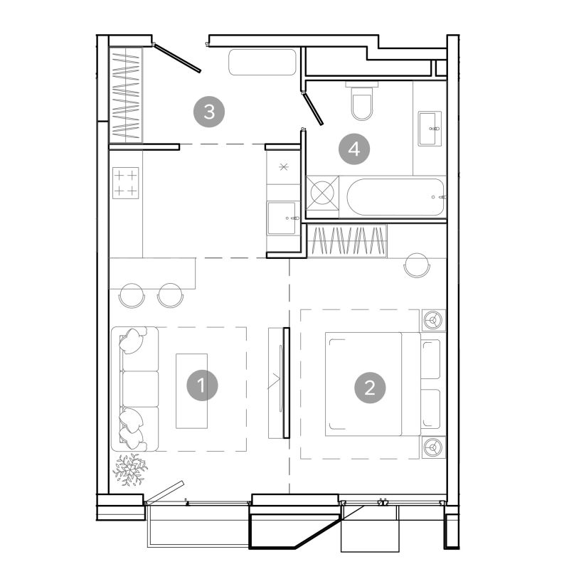 Продажа 1-комн квартиры в новостройке Москва г., 8-я Соколиной Горы ул.,  к. 1