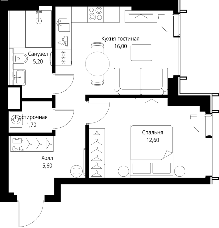 Продажа 1-комн квартиры в новостройке Москва г., Верейская ул.,  к. Indigo 5