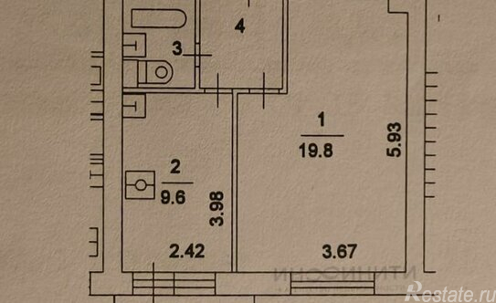 Продажа 1-комн квартиры на вторичном рынке Флотская улица,  д. 37
