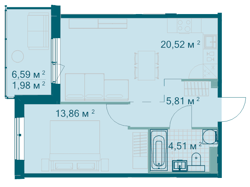 Продажа 1-комн квартиры в новостройке Всеволожск г., Дорога Жизни ш.,  к. 4.7