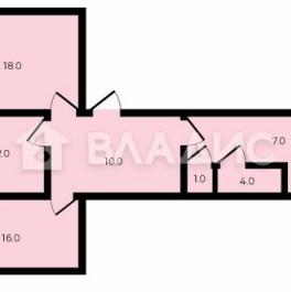 Продажа 3-комн квартиры на вторичном рынке улица Седова,  д. 76