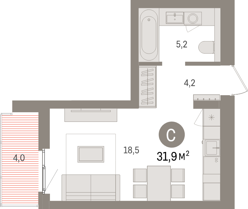 Продажа студии Новоселье п., Петропавловская ул.,  к. 2