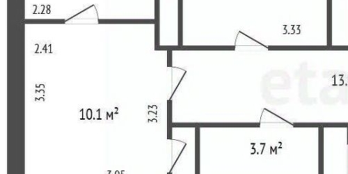 4-комн квартира пос. Металлострой, Центральная улица, 1/5