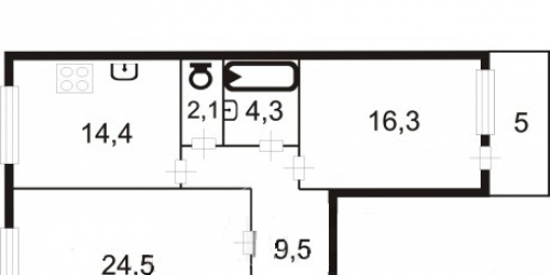 2-комн квартира Сестрорецк г, Николая Соколова ул,  д. 28