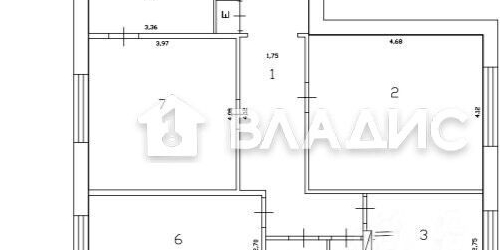 3-комн квартира Зеленый проспект, 6К1